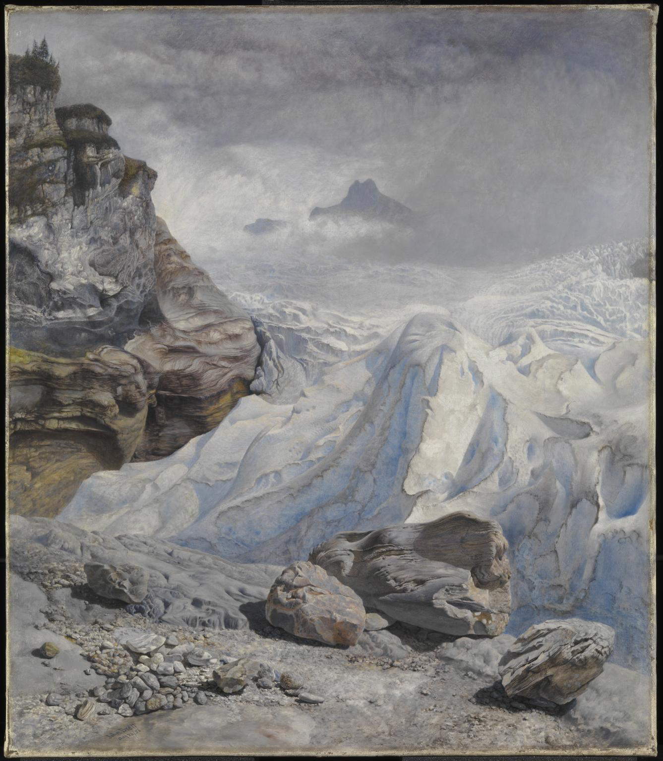 John Brett, Il ghiacciaio di Rosenlaui (1856; olio su tela, 44,5 x 41,9 cm; Londra, Tate Britain)