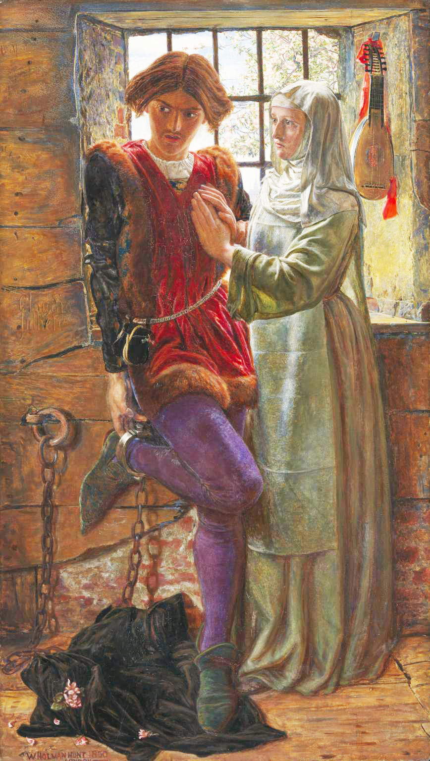 William Holman Hunt, Claudio e Isabella (1850; olio su tavola, 75,8 x 42,6 cm; Londra, Tate Britain)