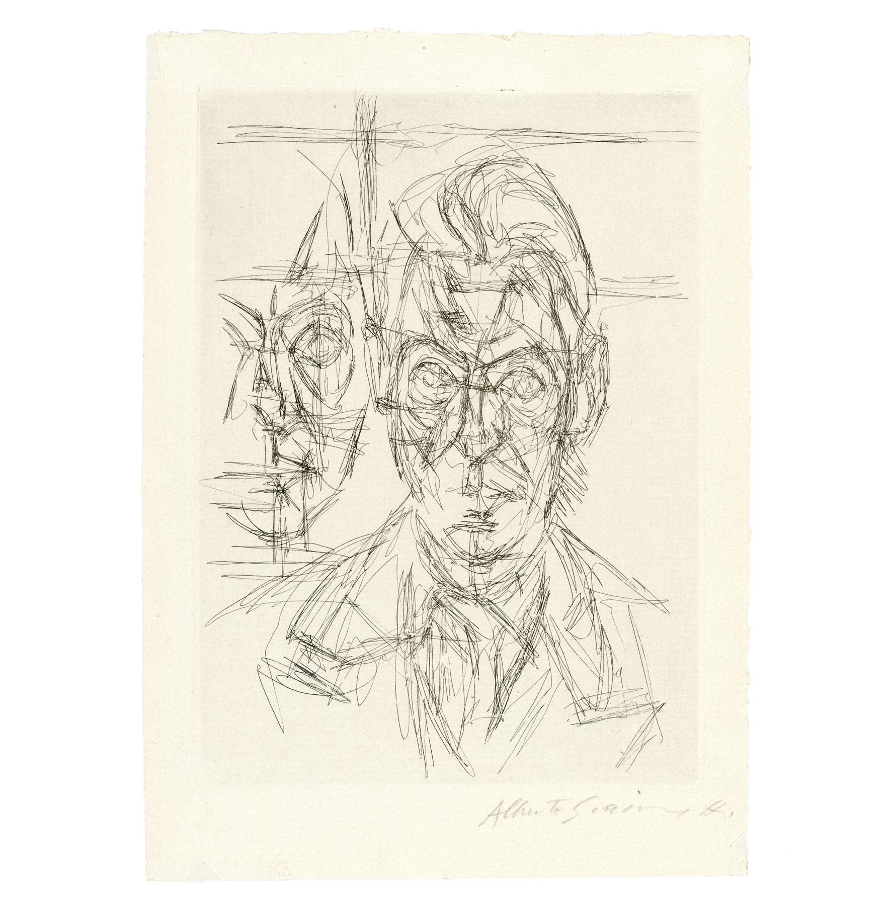 Alberto Giacometti's entire graphic corpus goes on display for the first time: over 400 sheets on display