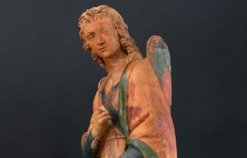 Is this terracotta sculpture by Leonardo? Pedretti thought so. The work on display in Vinci