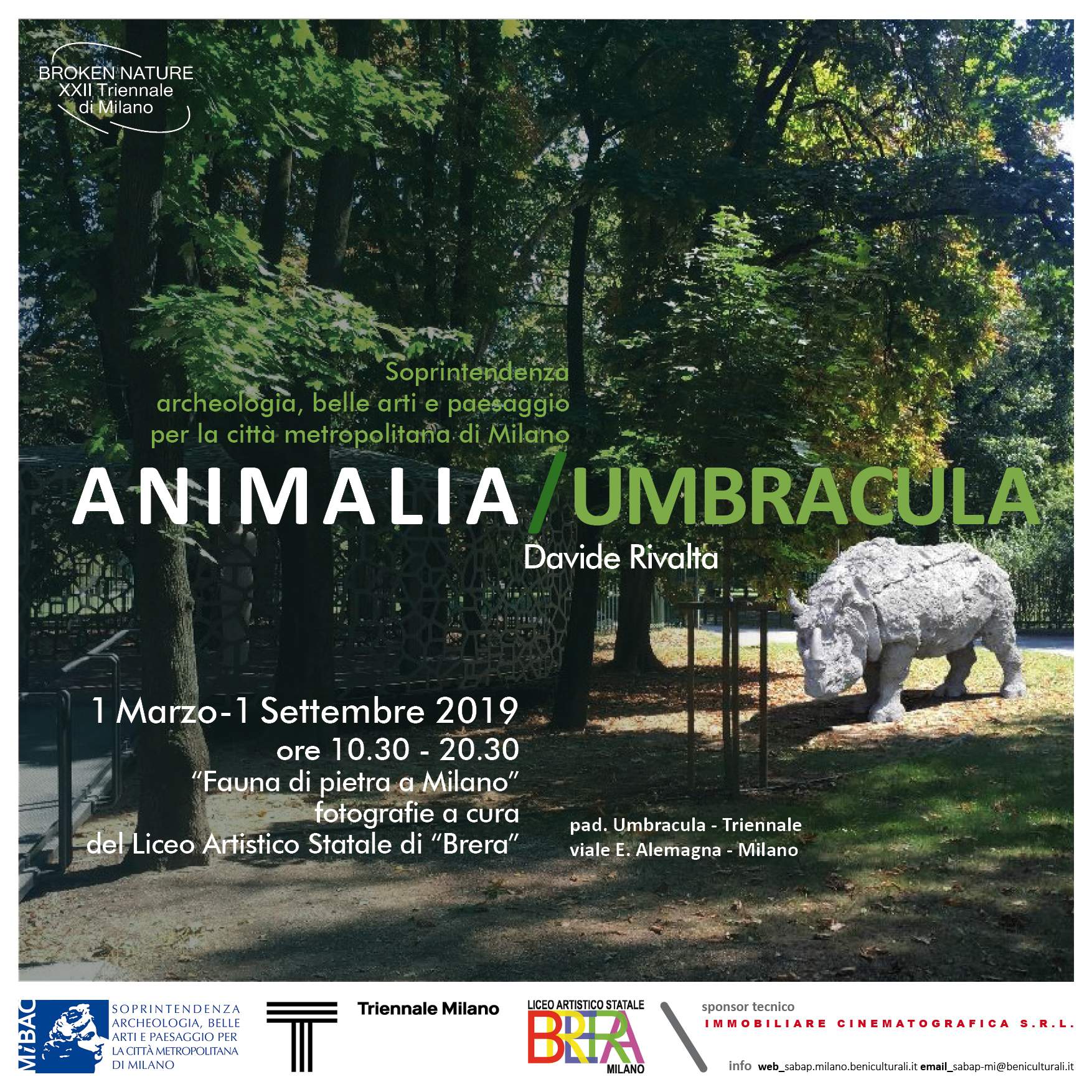Davide Rivalta's works at the XXII Triennale with the exhibition Animalia/Umbracula