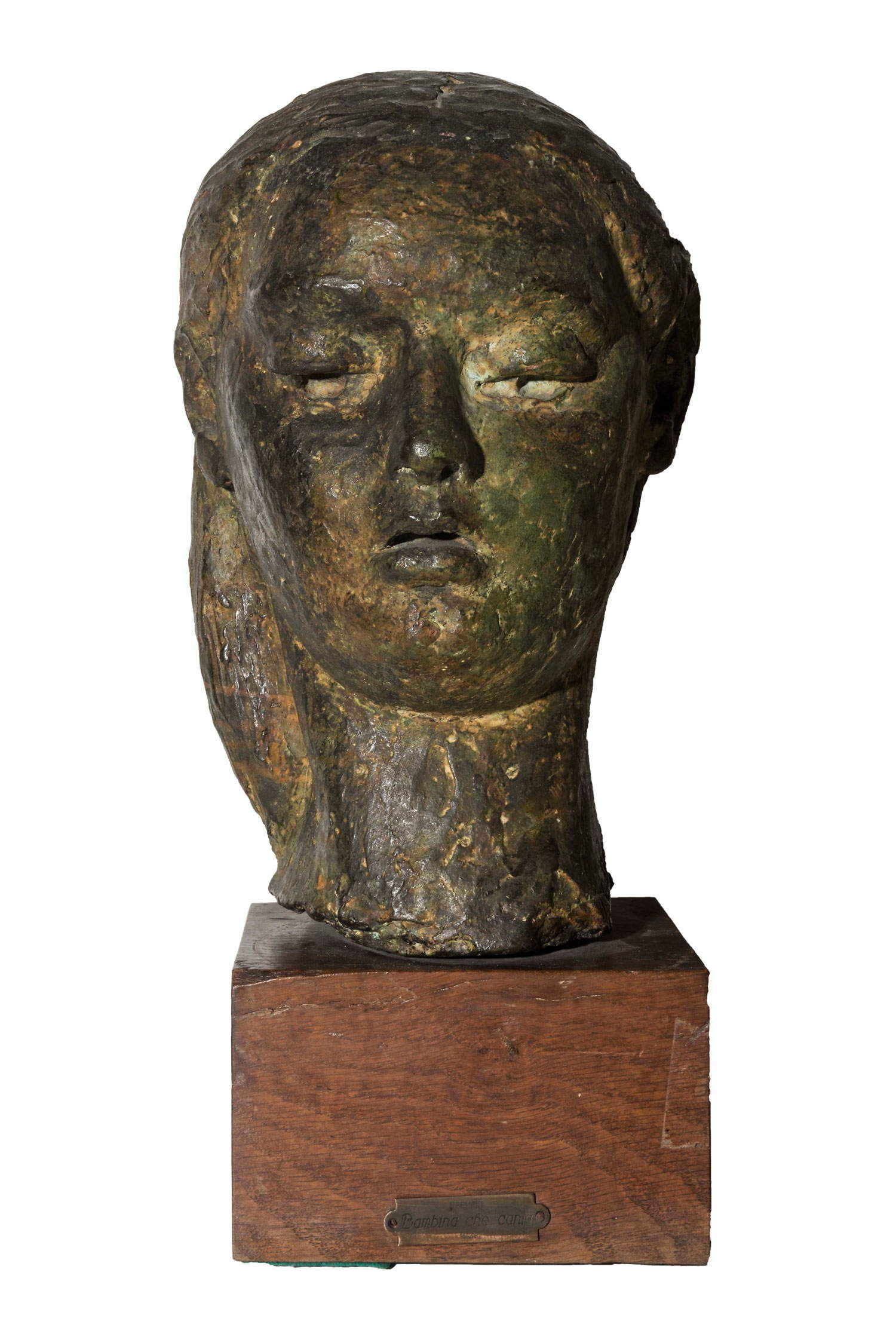 Antonietta Raphaël, Ritratto di Simona (1938 circa; bronzo, 70 x 12 x 23 cm) Antonietta Raphaël, Ritratto di Simona (1938 circa; bronzo, 70 x 12 x 23 cm)