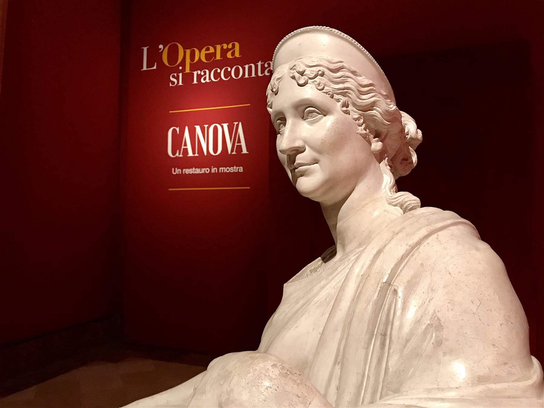 A focus in Naples on the restoration of Antonio Canova's portrait of Napoleon's mother