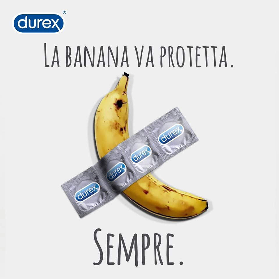 La banana va protetta. Di: Durex Italia