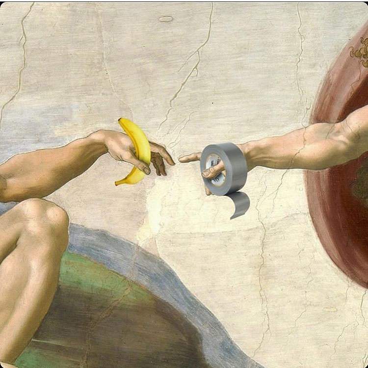 From the banana with condoms to the cat stuck to the wall: the funniest Cattelan banana memes