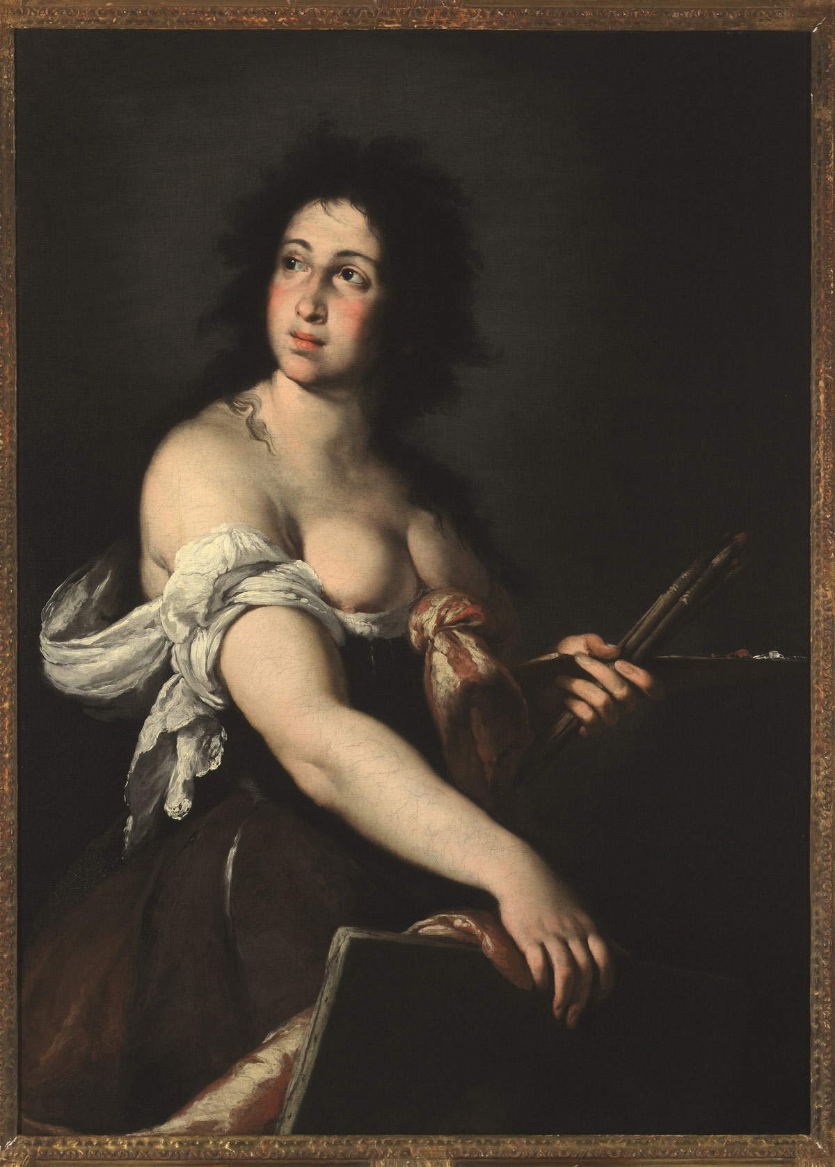Bernardo Strozzi, Allegoria della Pittura (olio su tela, 130 x 94 cm;&nbsp;Genova, Galleria Nazionale della Liguria a Palazzo Spinola)