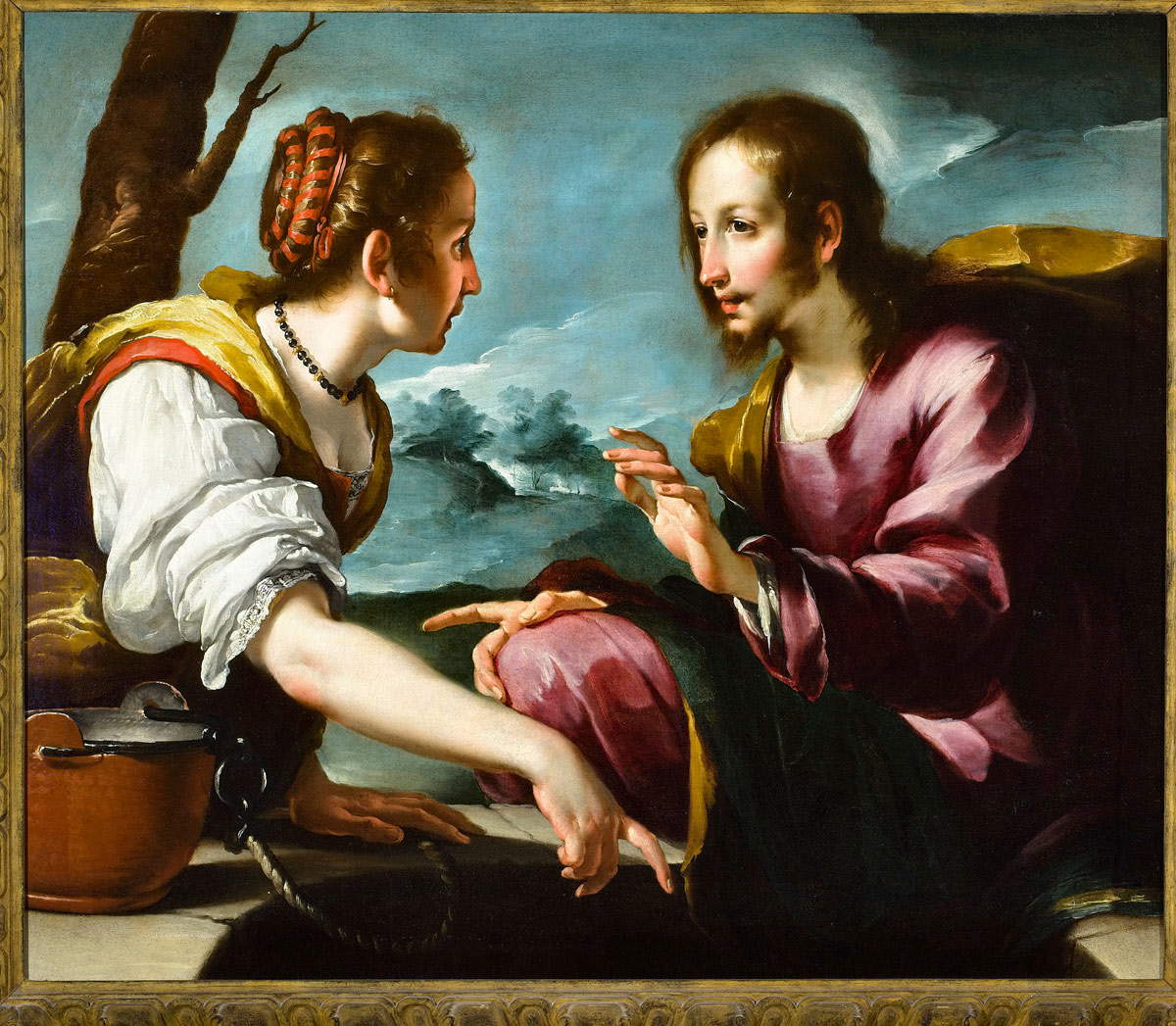Bernardo Strozzi, Cristo e la Samaritana (olio su tela; 95 x 112 cm; Collezione privata)