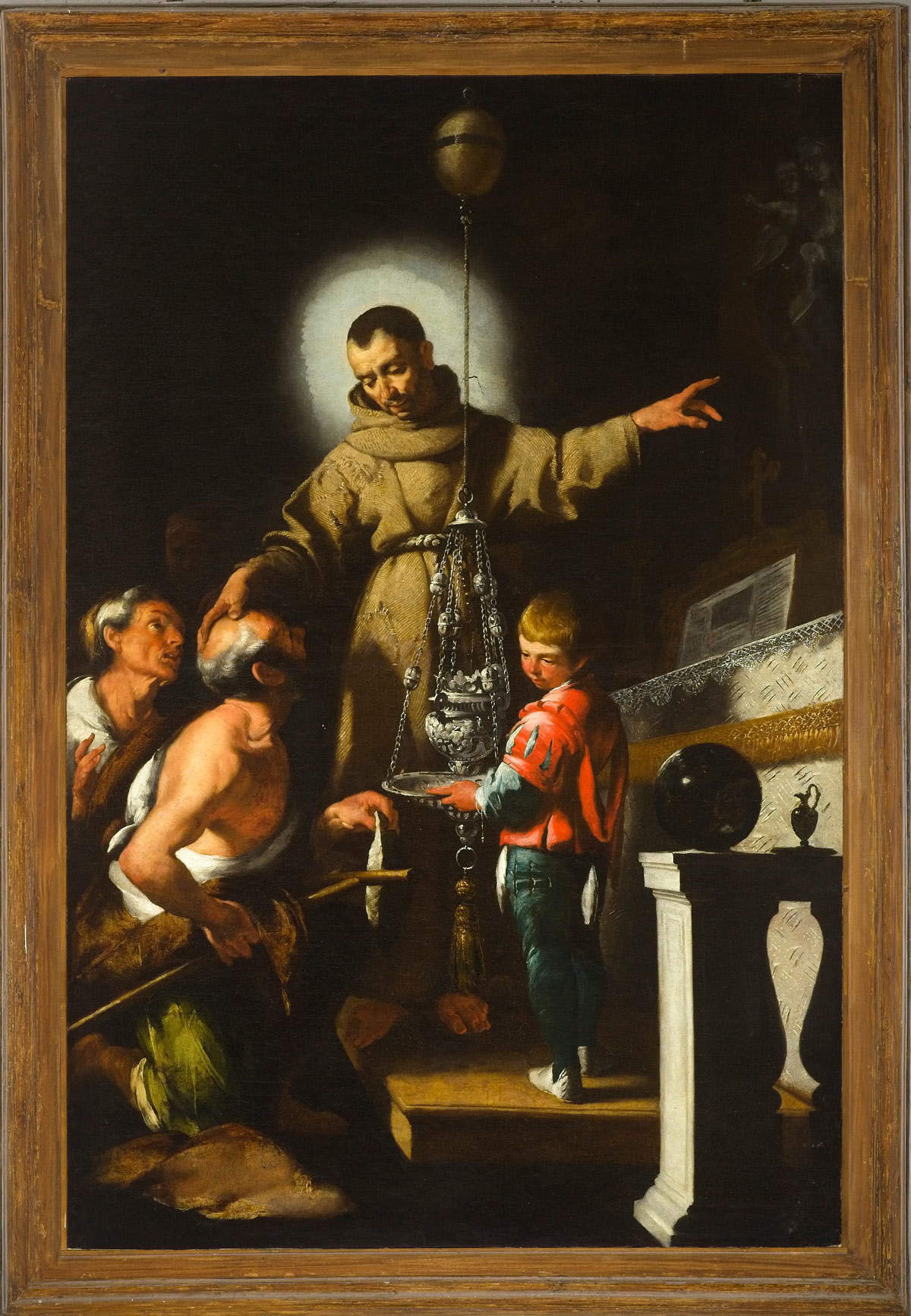 Bernardo Strozzi, Miracolo di san Diego (olio su tela,&nbsp;287 x 185,5 cm; Levanto, chiesa dell'Annunziata)