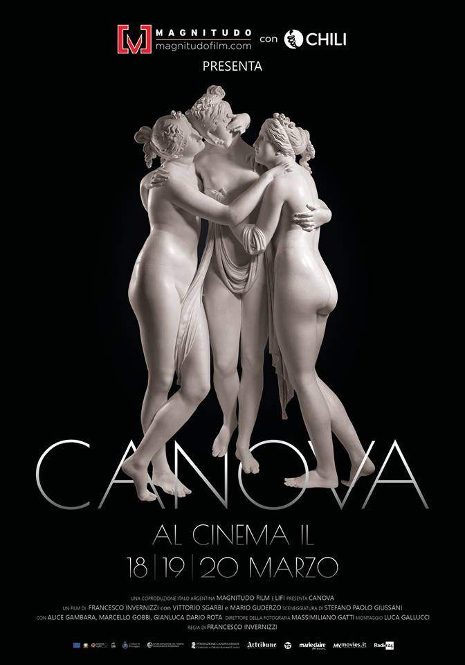 Canova arrive aussi au cinéma. Le film consacré au génie du néoclassicisme dans les salles de cinéma à partir du 18 mars