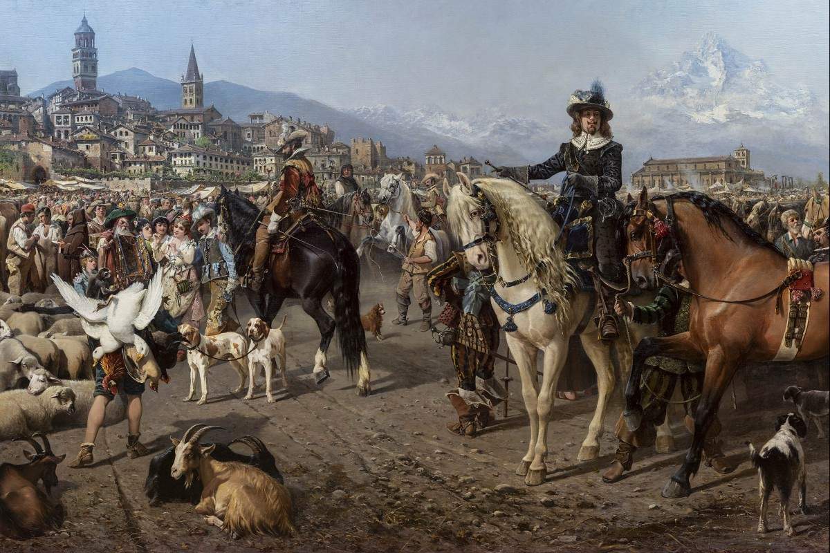 GAM in Turin rediscovers the huge Saluzzo Fair painted in the late 19th century by Carlo Pittara