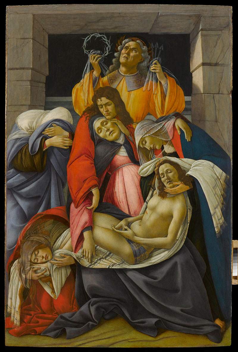 Il Compianto sul Cristo morto di Botticelli è l'ospite illustre delle Gallerie d'Italia di Napoli