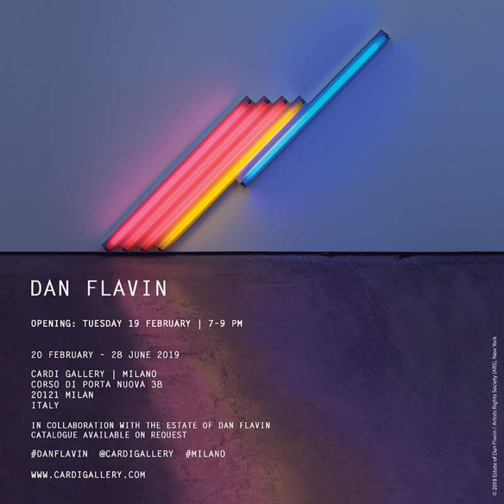 Milano, una mostra dedicata a Dan Flavin alla Galleria Cardi