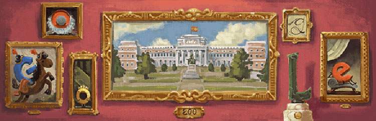 Two hundred years of the Prado. Google's doodle also celebrates the museum's bicentennial