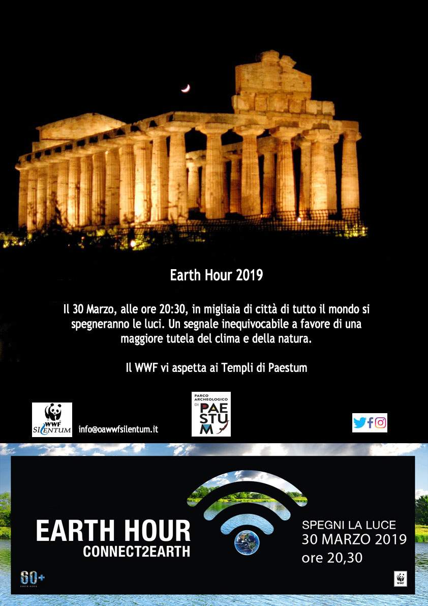 Lights out in Paestum: park participates in Earth Hour