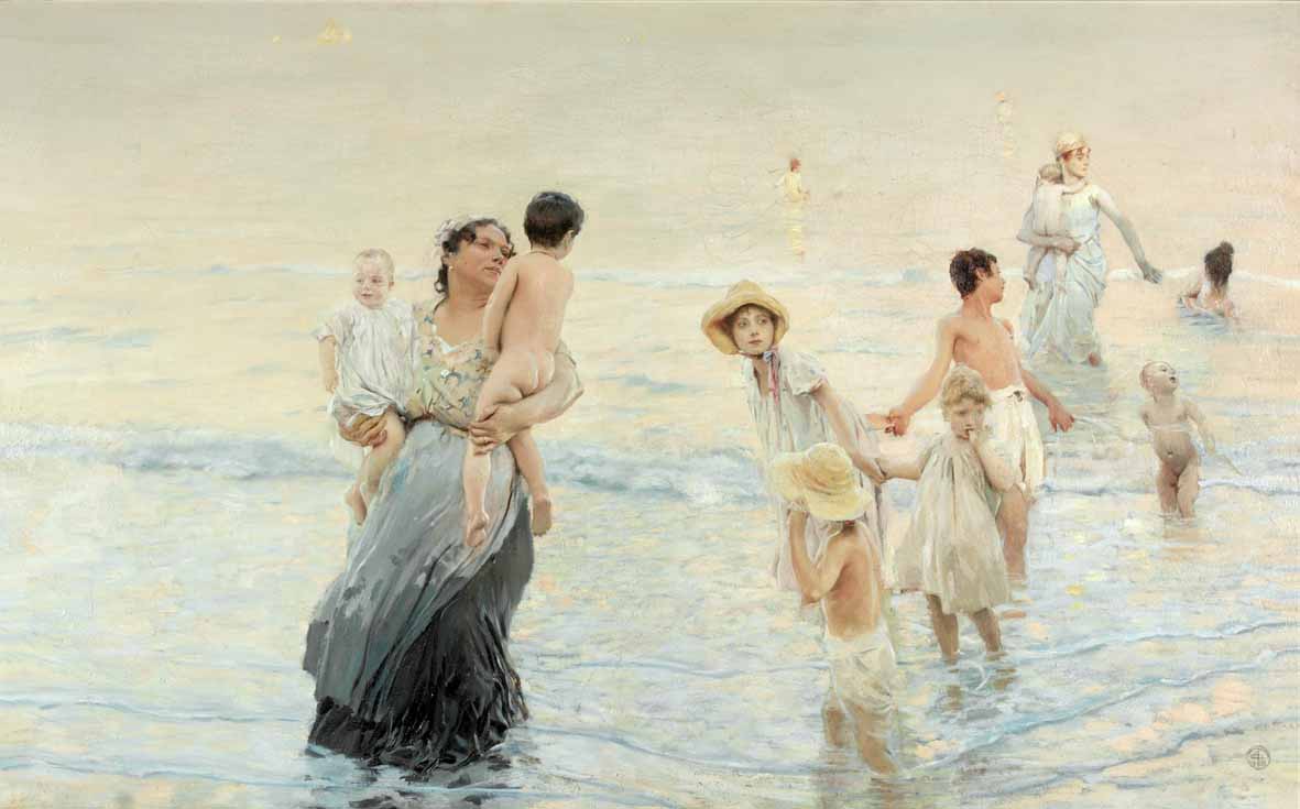 Ettore Tito, July (On the Beach) (1894; oil on canvas; Trissino, Fondazione Progetto Marzotto)