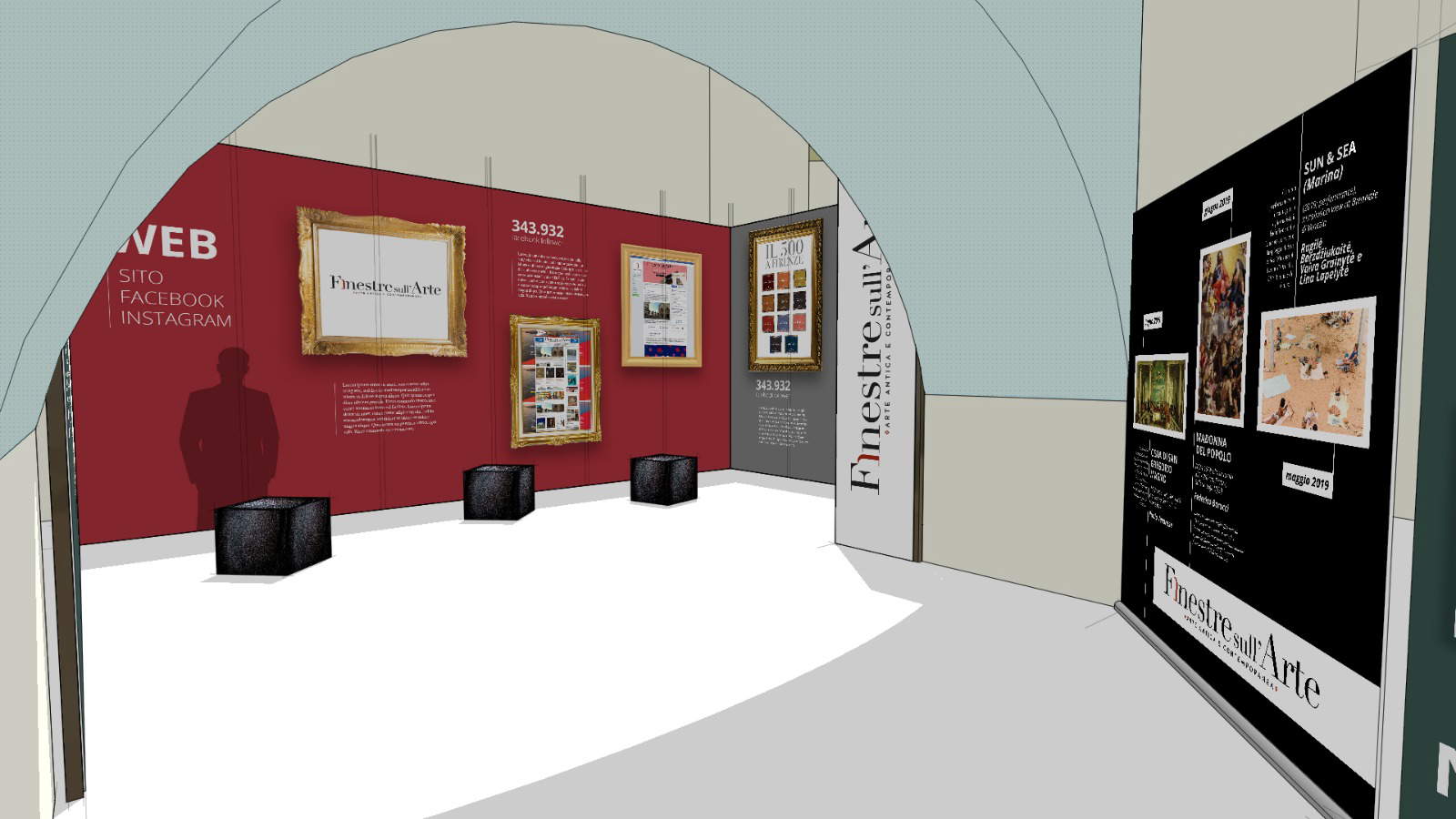 Stand di Finestre sull'Arte a Matera per Matera 2019: l'Open Future delle imprese italiane