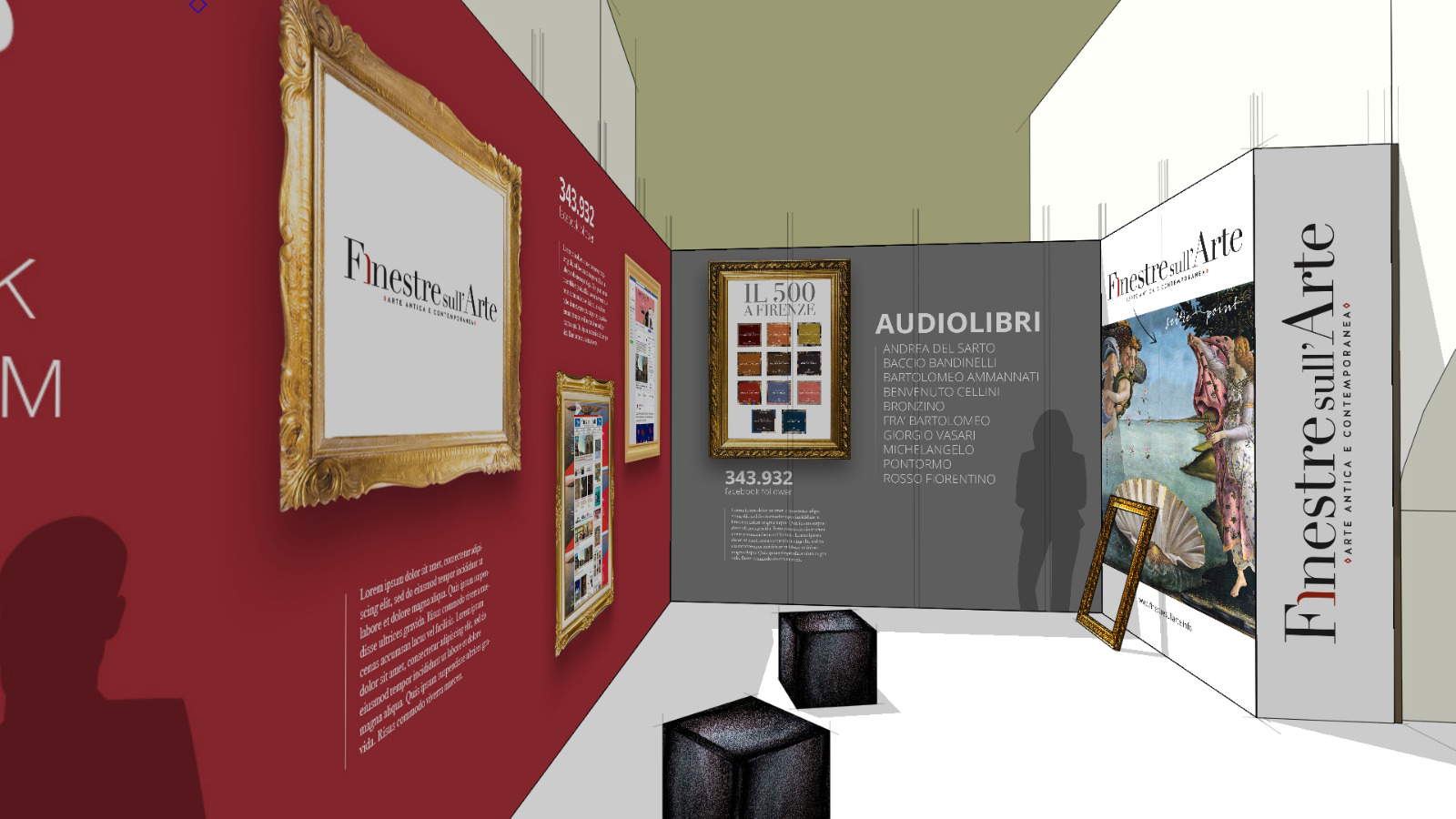 Stand di Finestre sull'Arte a Matera per Matera 2019: l'Open Future delle imprese italiane