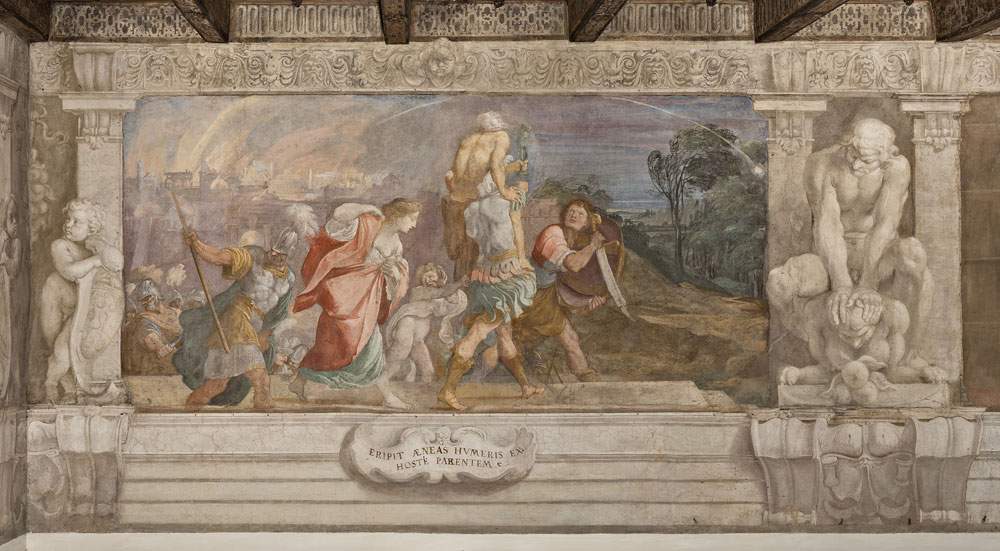 Les fresques des Carrache du Palazzo Fava en dialogue avec des œuvres modernes et contemporaines. 