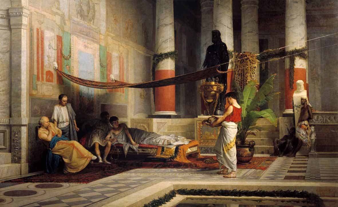 Giovanni Muzzioli, Poppea's Revenge (1876; oil on canvas; Modena, Museo Civico d'Arte)