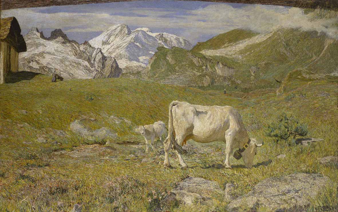 Giovanni Segantini, Spring Pastures (1896; oil on canvas; Milan, Pinacoteca di Brera)