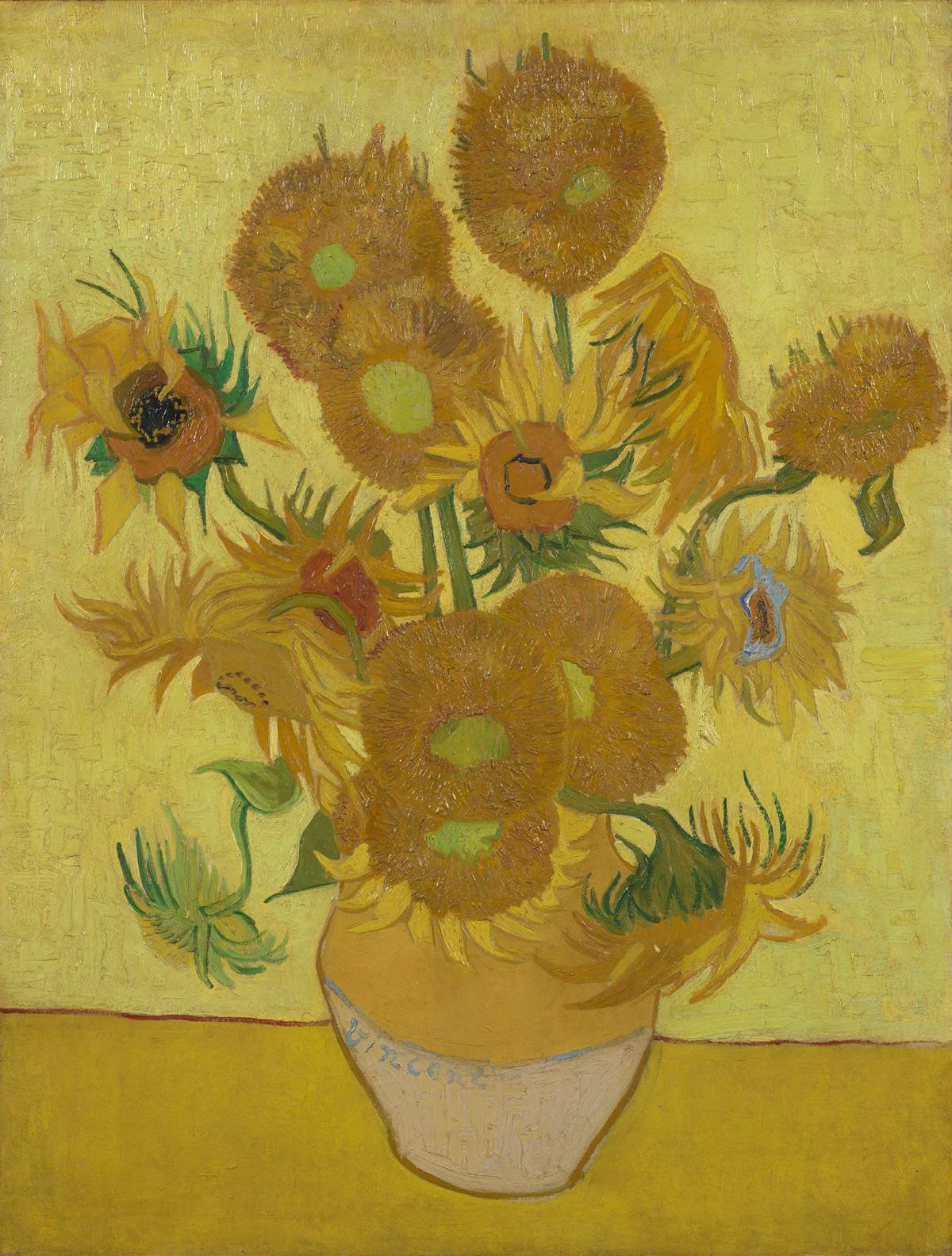 Nouvelles études sur les Tournesols de van Gogh (et un peu d'Italie) : une œuvre très fragile