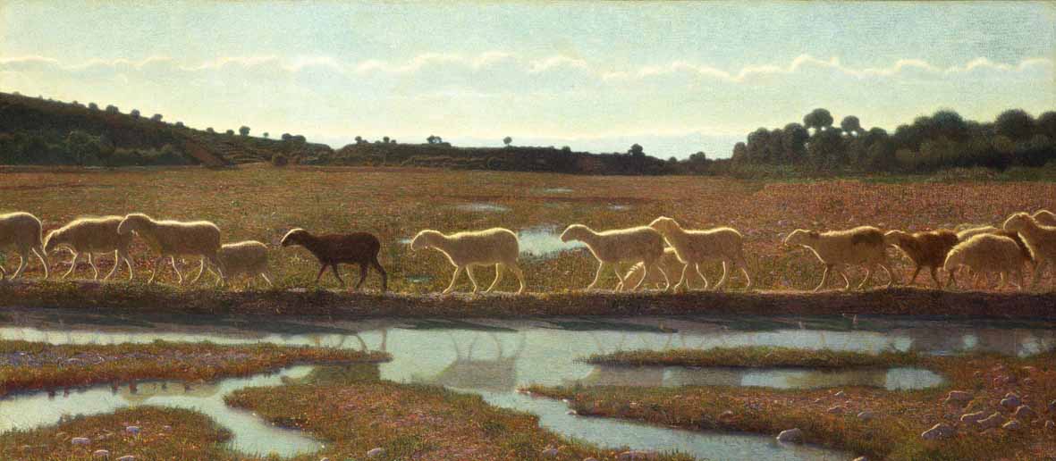 Giuseppe Pellizza da Volpedo, Lo specchio della vita (1895-1898; oil on canvas; Turin, Gam - Galleria Civica d'Arte Moderna e Contemporanea)