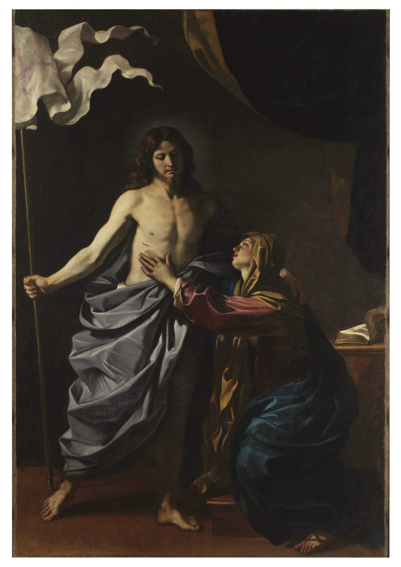 Guercino, Christus erscheint seiner Mutter (1628-1630; Öl auf Leinwand; Cento, Pinacoteca Civica)