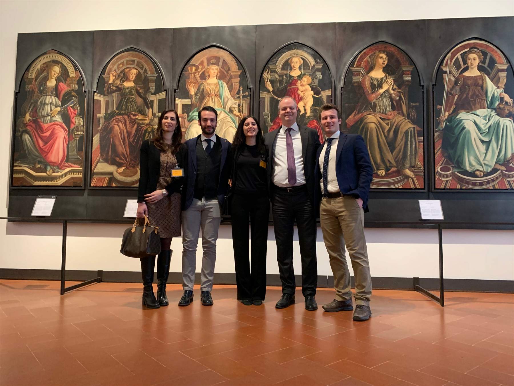 They saved the life of a pensioner who fell ill in front of Botticelli's Venus, awarded by the Uffizi