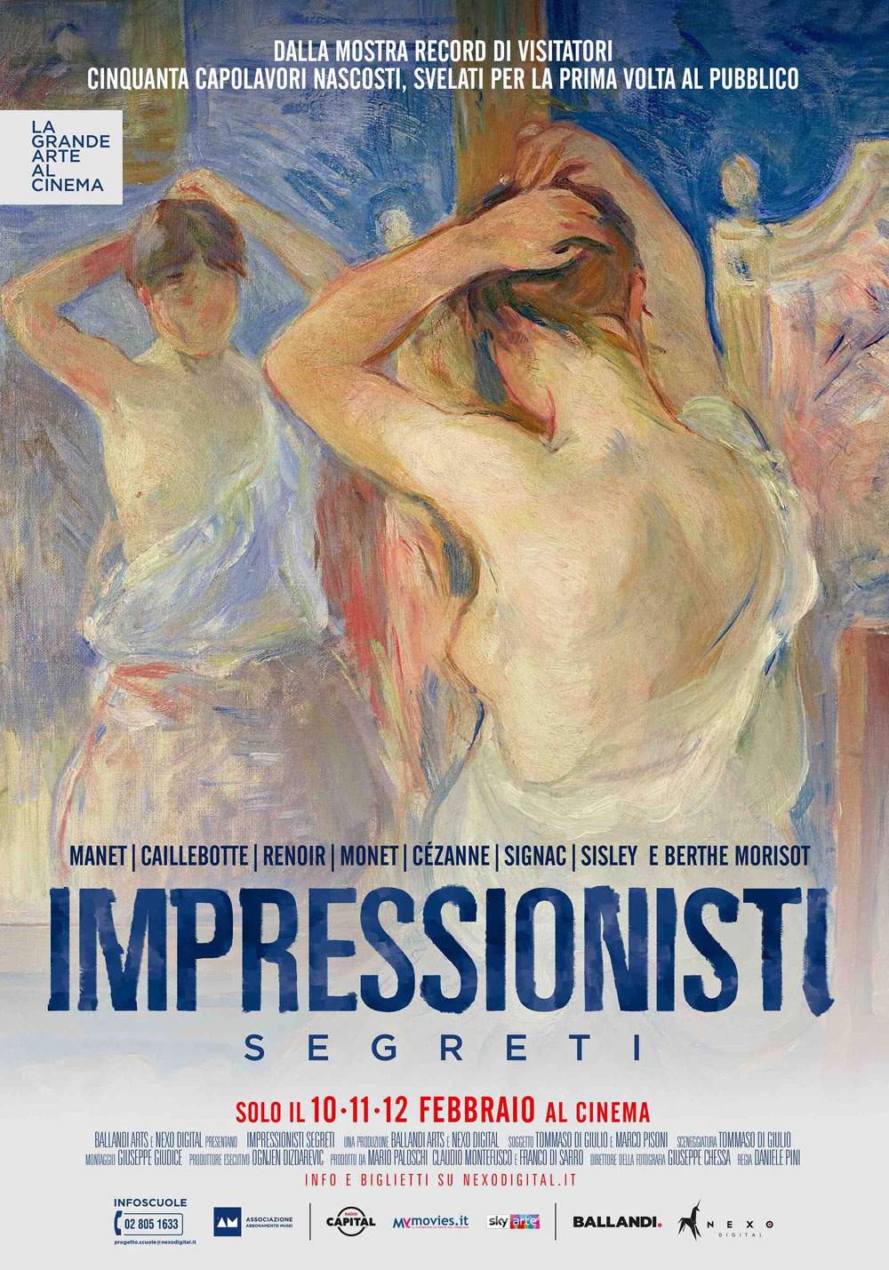 Secret impressionists at the cinema. February 10, 11 and 12, 2020 only