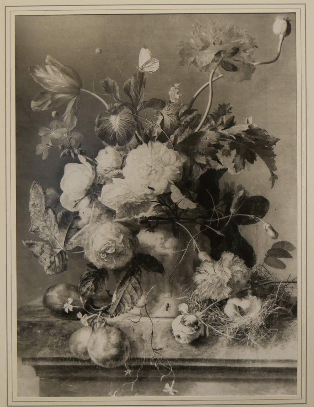 Jan van Huysum, Vase de fleurs (huile sur toile, 47 x 35 cm ; anciennement Florence, Palais Pitti) Jan van Huysum, Vase de fleurs (huile sur toile, 47 x 35 cm ; anciennement Florence, Palais Pitti)