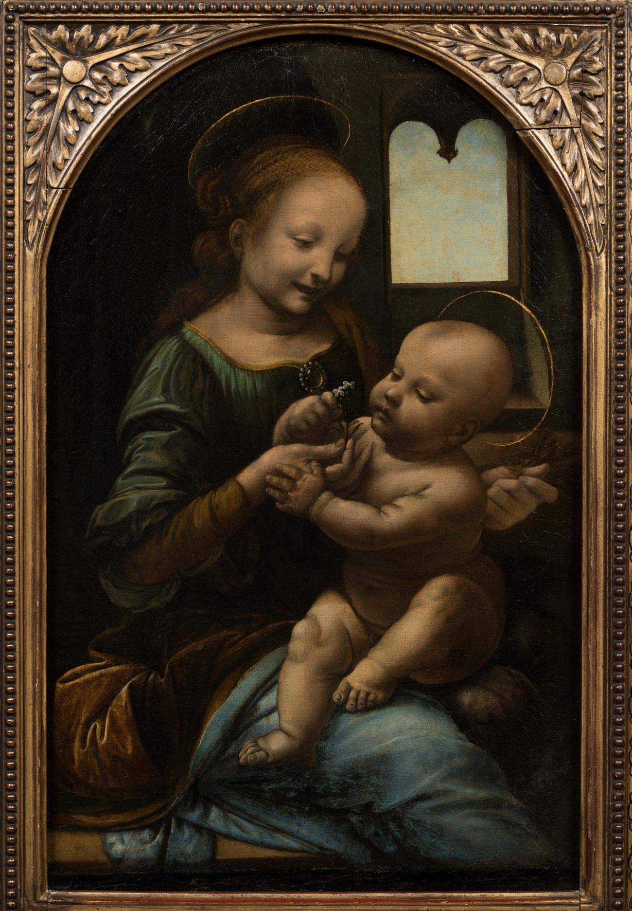 Leonardo da Vinci's Madonna Benois at the National Gallery of Umbria, compared with Perugino