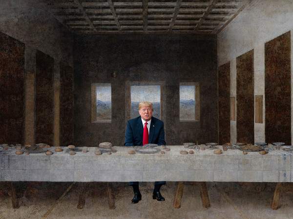 What happens if Trump and Kim Jong-un enter art history? Papeschi and Ferrigno in Palermo give the answer.