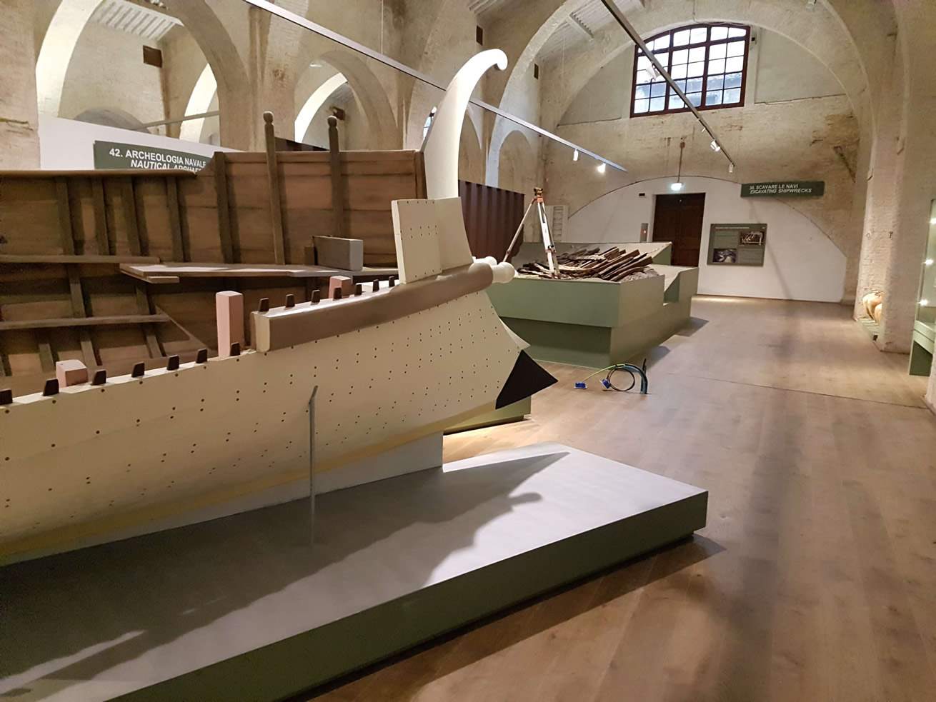 Pisa, the great Museum of Ancient Ships at the Medici arsenals finally opens