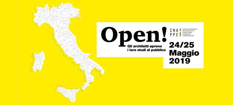 Open studios : 24 et 25 mai 2019 plus de 900 événements dans toute l'Italie sur l'architecture