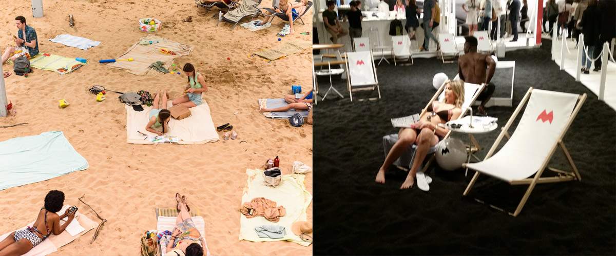 Other than Lithuania Pavilion: in Milan already two years ago there were fake beaches at the Fuorisalone