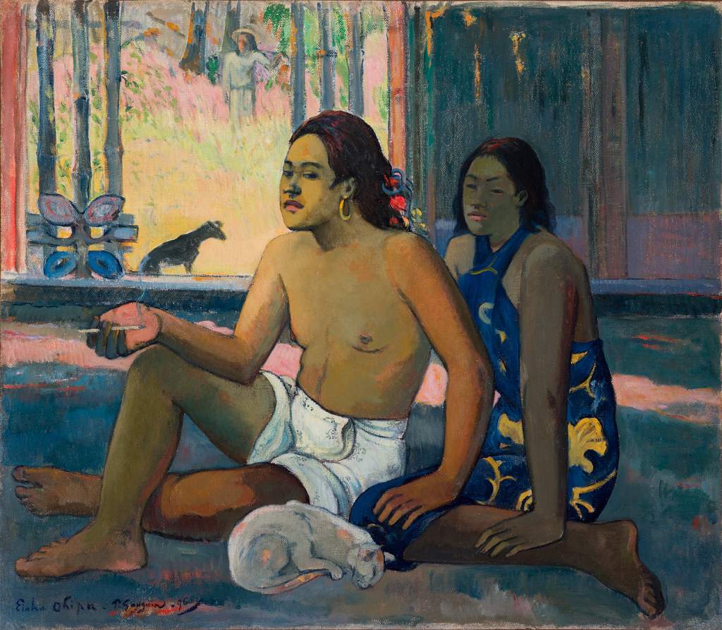 Paul Gauguin, the painting Tahitians in a Room is on display in Vicenza