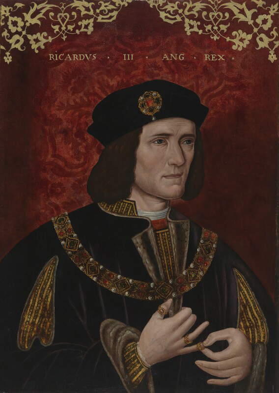 Artista desconocido, Retrato de Ricardo III de Inglaterra (finales del siglo XVI; óleo sobre tabla, 63,8 x 47 cm; Londres, National Portrait Gallery)