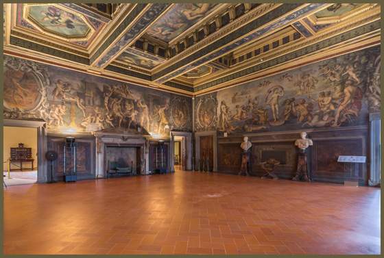 Florence, after two years ends restoration of Sala degli Elementi in Palazzo Vecchio. Made possible thanks to private funding