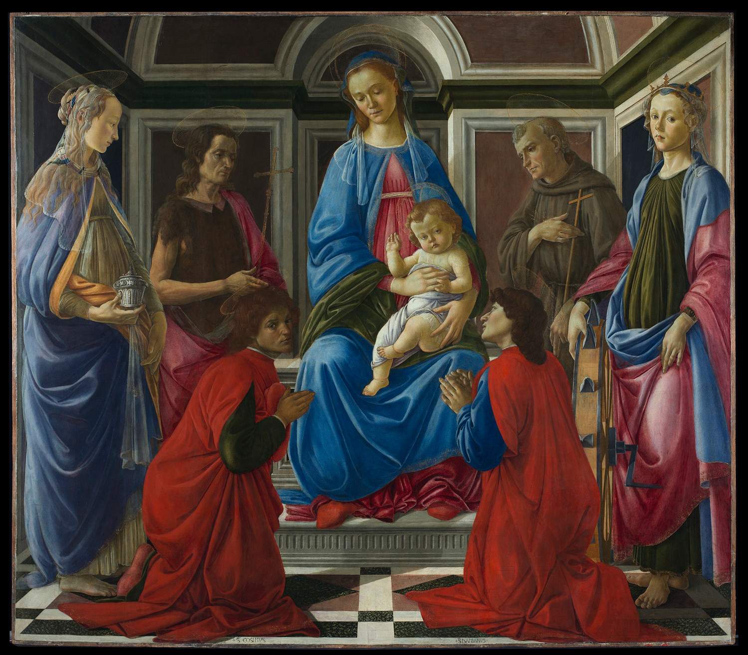 Uffizi, restoration of Botticelli's St. Ambrose Altarpiece reveals all the doubts and uncertainties about the young painter