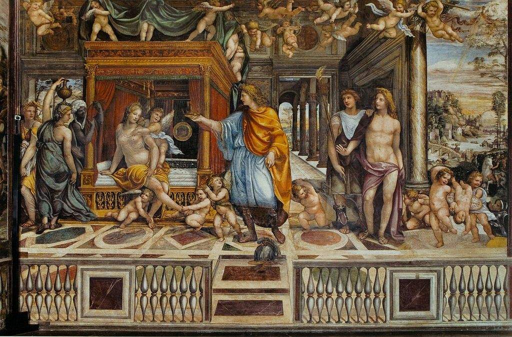 Rome, début des travaux de restauration à la Villa Farnesina : travaux sur les fresques de Sodome dans la salle des mariages