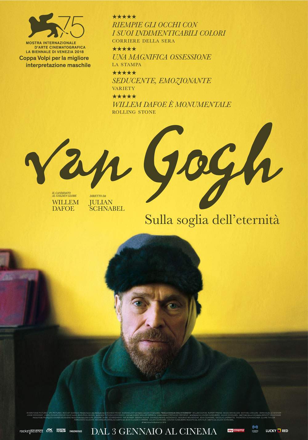 Box office record: over a million box office receipts for Van Gogh - On the Threshold of Eternity