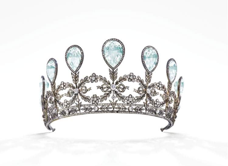 A royal tiara made by FabergÃ© for Princess Alexandra of Hanover will go to auction at Christie's