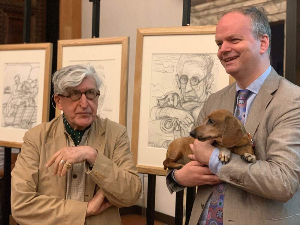 Valerio Adami donates four of his drawings to the Uffizi.