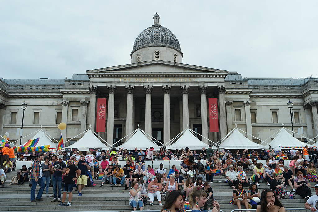 Ingresso della National Gallery di Londra. Ph. Ashley van Haeften