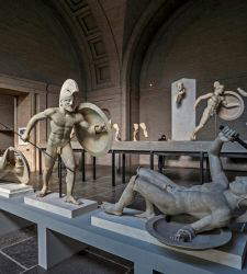 Florenz, eine Ausstellung von Massimo Pacificos Fotos von Museumsbesuchern im Marino Marini Museum