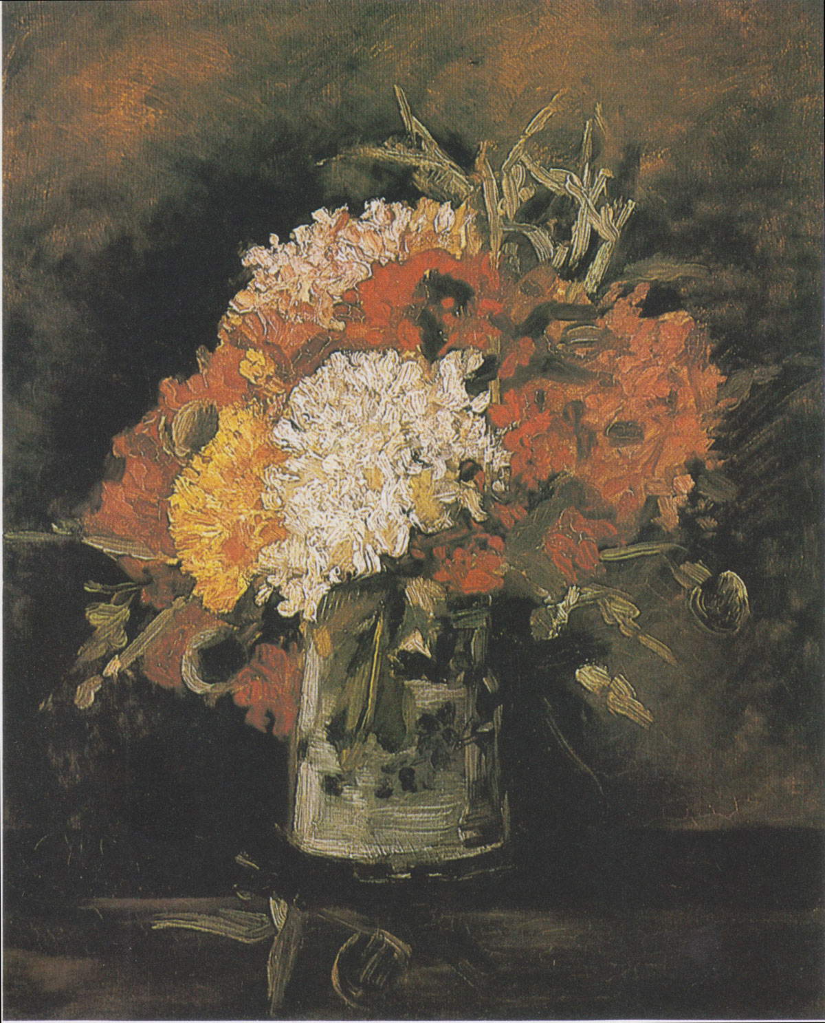 Vincent van Gogh, Vase avec œillets (1886 ; huile sur toile, 40 x 32,5 cm ; Rotterdam, Musée Boijmans van Beuningen)