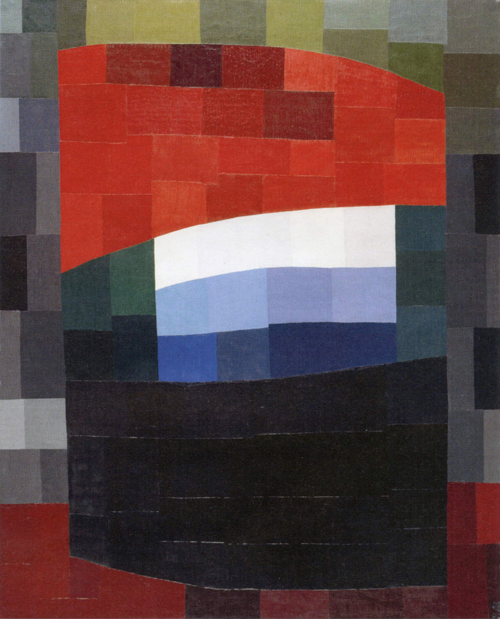 Otto Freundlich, Mein Himmel ist rot (1933 ; huile sur toile, 162 x 130,5 cm ; Paris, Musée d'Art Moderne, Centre Georges Pompidou)