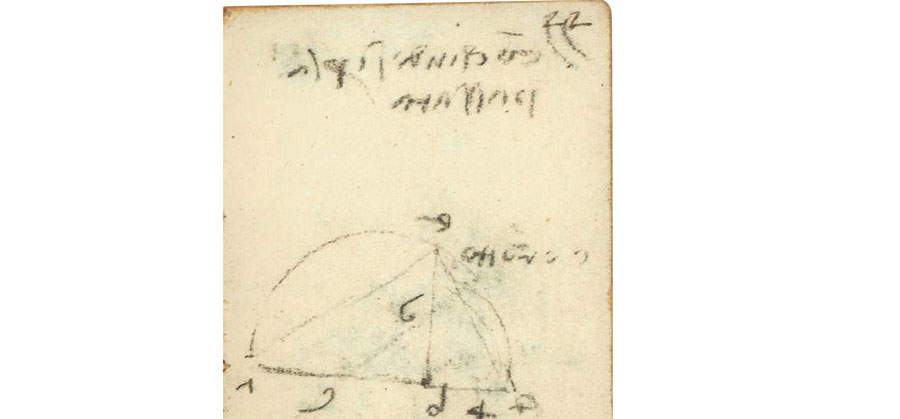 Léonard de Vinci, Manuscrit K, f. 23r (Paris, Institut de France)