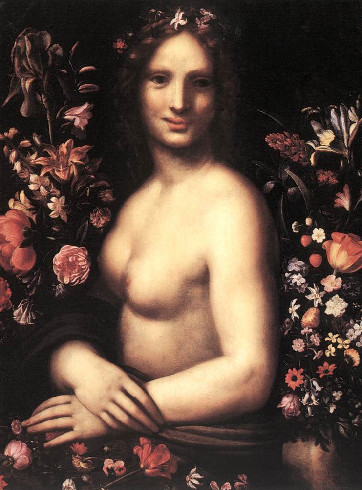 Carlo Antonio Procaccini (attribué), Flora (vers 1600 ; huile sur toile ; Bergame, Accademia Carrara)