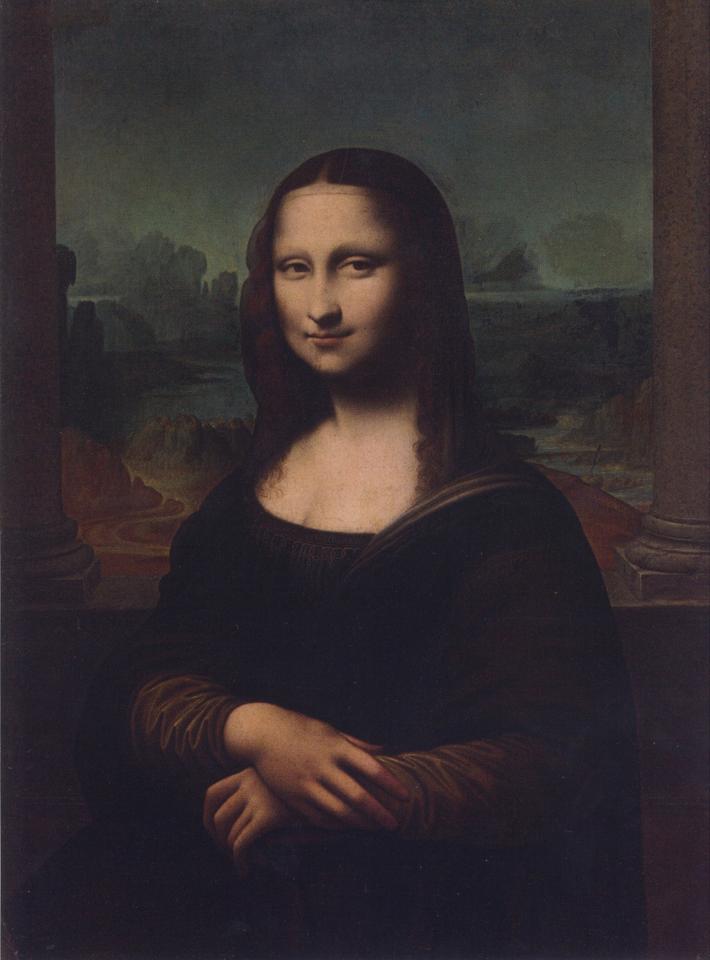 Anonyme, XVIIe siècle, Mona Lisa (XVIIe siècle ; huile sur panneau ; Saint-Pétersbourg, collection privée)